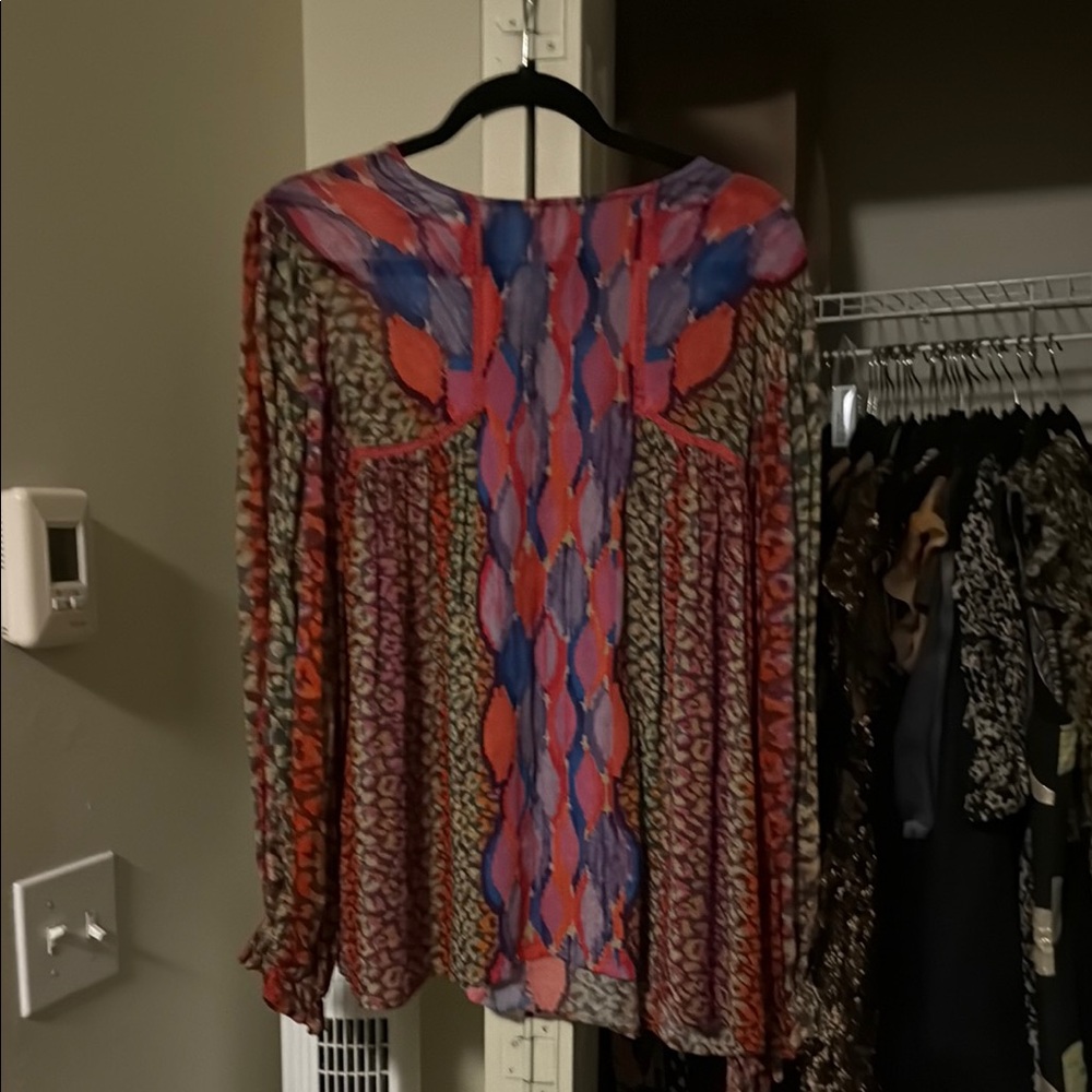 Multicolor Patterned Women's Top